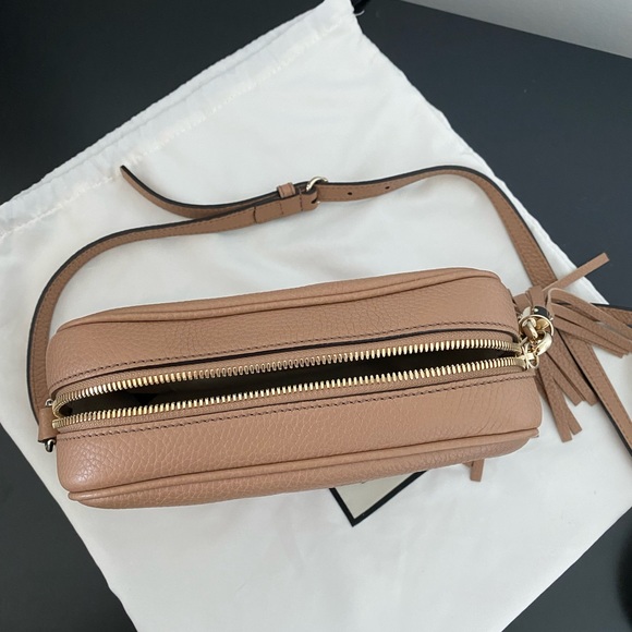 GUCCI Soho Disco Bag in Rose Beige Leather - Picture 3 of 15